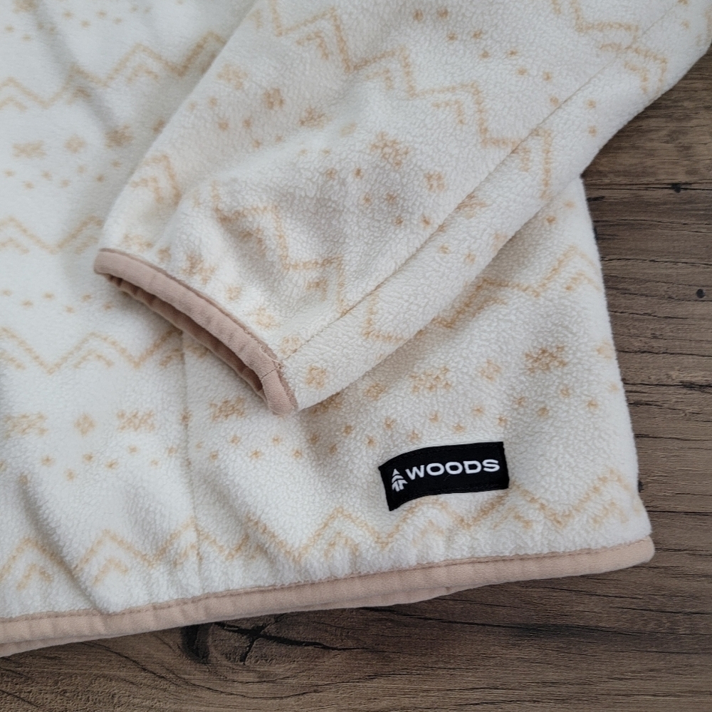 Woods Blakiston 1/4 fleece sweater size large - Picture 3 of 7